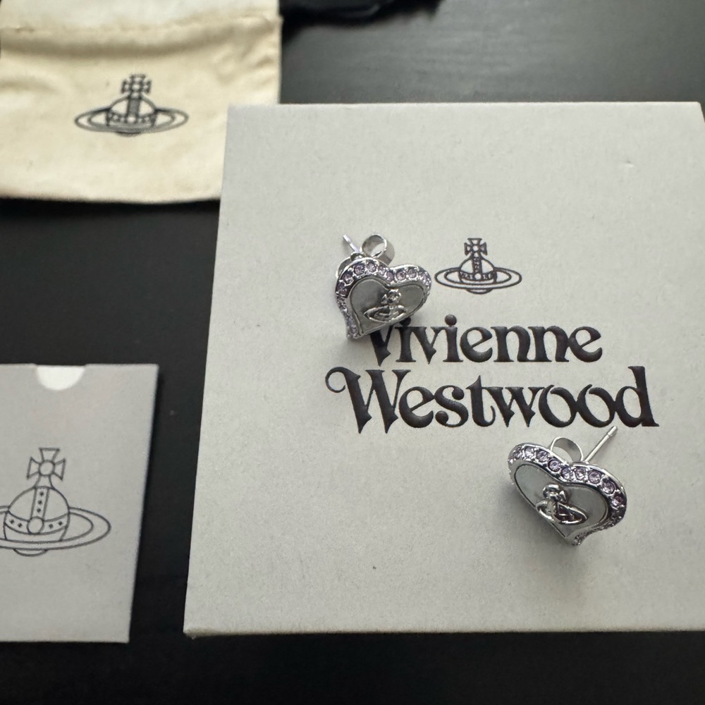 Vivienne Westwood Heart Orb Earrings